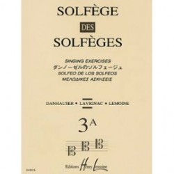 Solfège des Solfèges vol 3A nouvelle edition  dauhauser ed lemoine