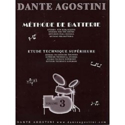 Dante Agostini vol 3 Methode de batterie étude technique supérieure