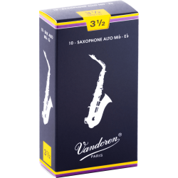 10 Anches Saxophone Alto No3,5 Vandoren