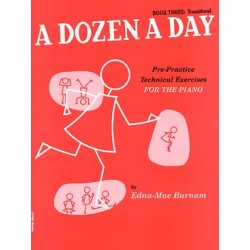 A dozen a day  book 3 pre-practice de Edna Mae Burnam