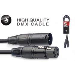 Cable DMX  XLRf/XLRm 1m50...