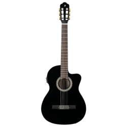 Guitare classique Electro CEQ Primera 4/4 noir Prodipe M48