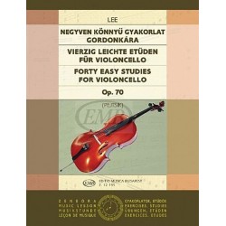 forty easy studies for violoncello opus.70 ed musica budapest de LEE Sebastian