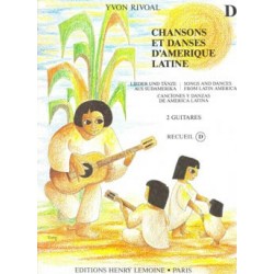 Chansons et danses d'Amérique Latine 2 guitares recueil D de Yvon Rivoal